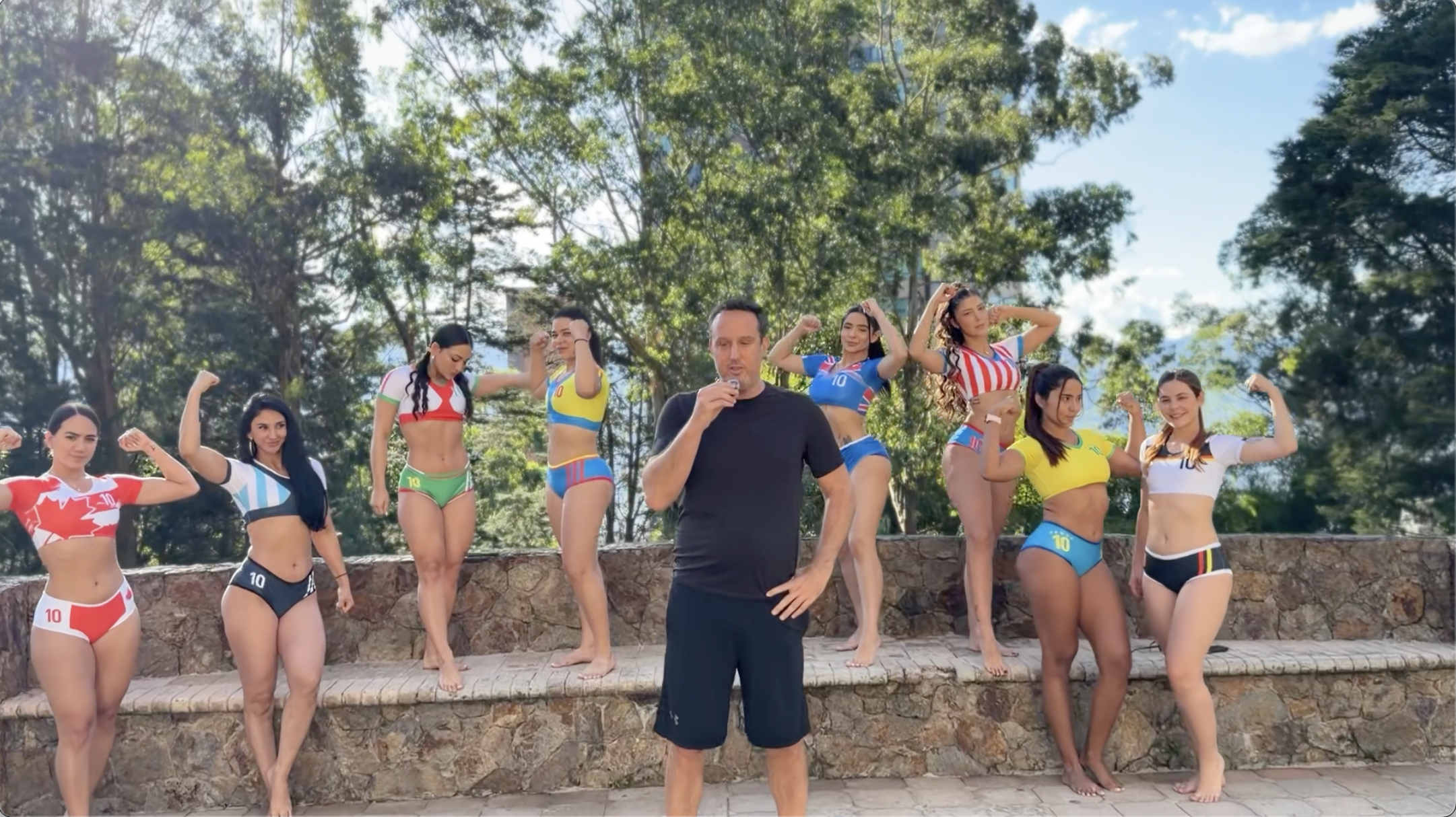 Female wrestlers get ready for a tournament